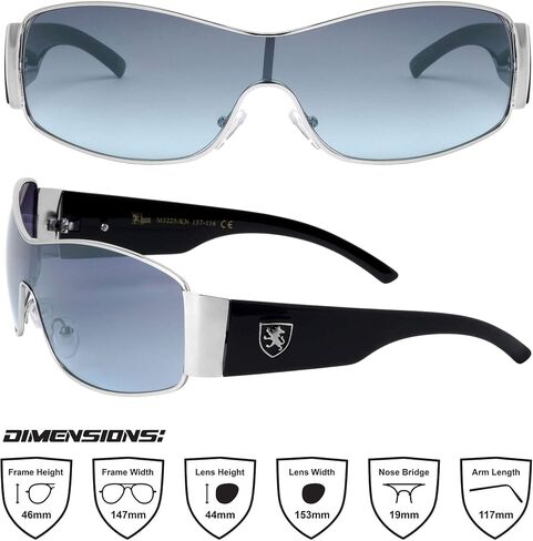 Khan Fleet - One Piece Shield Sunglasses in Saudi Arabia