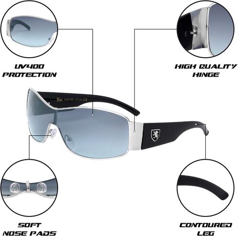 Khan Fleet - One Piece Shield Sunglasses in Saudi Arabia