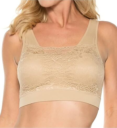 Ahh By Rhonda Shear حمالة صدر نسائية بدون خياطة مع طبقة من الدانتيل in Kuwait