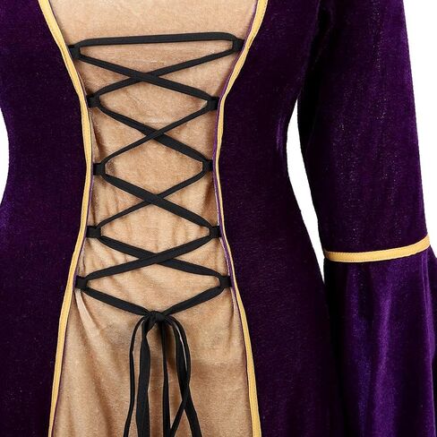 AIGASEA Medieval Dresses For Women Black Renaissance Dress Women Costumes Halloween Plus Size Witch Costume in Saudi Arabia