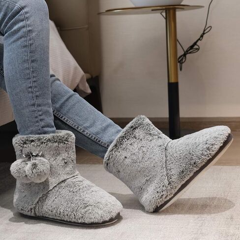 دي ال شبشب نسائي لطيف من الصوف المخملي المنفوش من الميموري فوم احذية منزلية شباشب شتوية in Kuwait