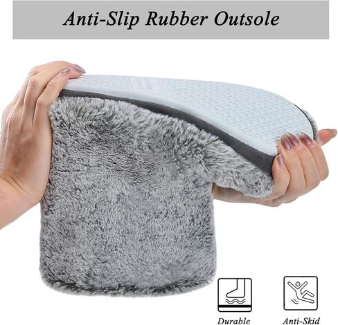 دي ال شبشب نسائي لطيف من الصوف المخملي المنفوش من الميموري فوم احذية منزلية شباشب شتوية in Kuwait