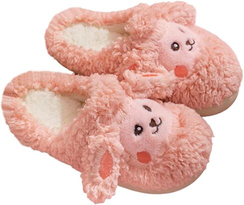 النساء خراف لطيفة النعال جميل شباشب على شكل حيوانات شتاء دافئ أفخم المنزل أحذية مفتوحة الشرائح مضحك عدم الانزلاق شباشب غرفة النوم in Kuwait