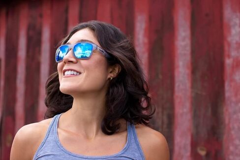 Wiley X Ovation Captivate Polarized Sunglasses, Safety Glasses for Men and Women, UV Eye Protection for Shooting, Fishing, Biking, and Extreme Sports, Matte Slate Frames, Blue Mirror Tinted Lenses in Saudi Arabia