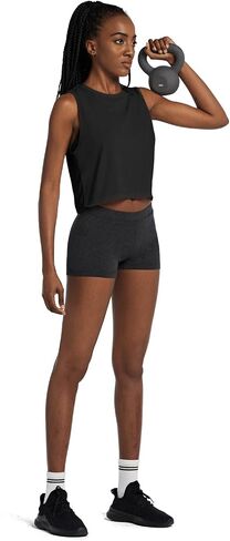 BALEAF Workout Tops for Women Crop Tank Top Quick Dry Athletic Gym Exercise Sleeveless Shirts Muscle Yoga Loose Fit 2-Pack Black M in Saudi Arabia