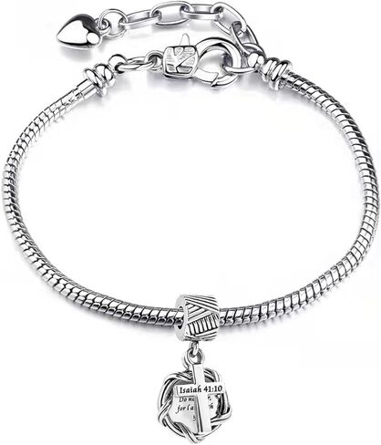 TGLS سحر الصليب الديني محفورة كلمات ملهمة متوافقة مع أساور Pandora Charms in Kuwait