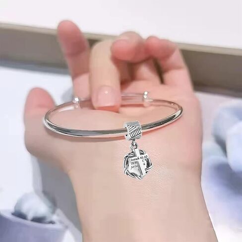 TGLS سحر الصليب الديني محفورة كلمات ملهمة متوافقة مع أساور Pandora Charms in Kuwait