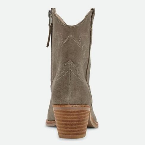 Coutgo Women's Cowgirl Western Ankle Boots Pointed Toe Chunky Heel Stitching Cowboy Booties in Saudi Arabia