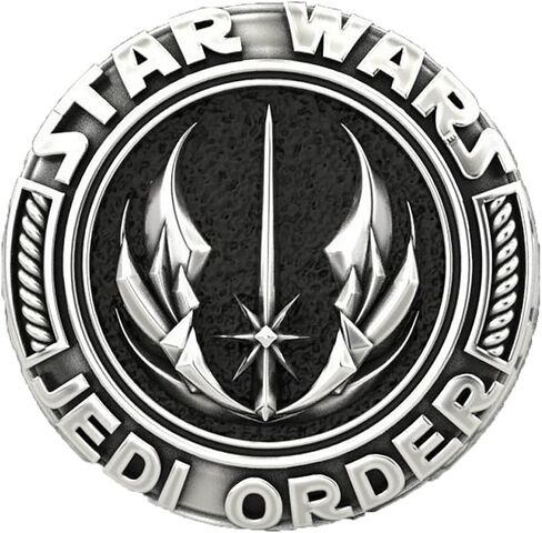 خاتم رمز جيدي للرجال، خاتم Master Jedi Signet رمز ماندالوريان Jedi Order Galactic Empire Rebel Alliance الجمجمة رمز خواتم مجوهرات كلاسيكية إكسسوارات مثالية لعيد الأب in Kuwait