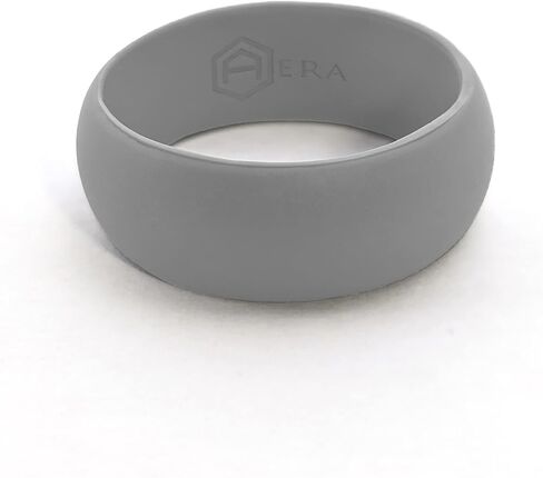 AERA Silicone Wedding Ring Band for Men - Thin, Breathable, Classic Design Rubber Ring in Kuwait