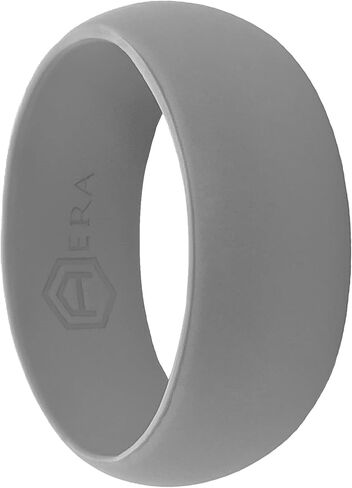AERA Silicone Wedding Ring Band for Men - Thin, Breathable, Classic Design Rubber Ring in Kuwait