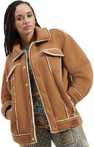 UGG Women's Frankie Bonded Fleece Trucker Coat in Saudi Arabia