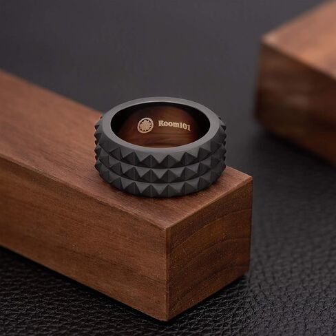 Stainless Steel 10mm Striped or Matte Finish Mens Bangle Bracelet, 8" - Choise of Style in Saudi Arabia