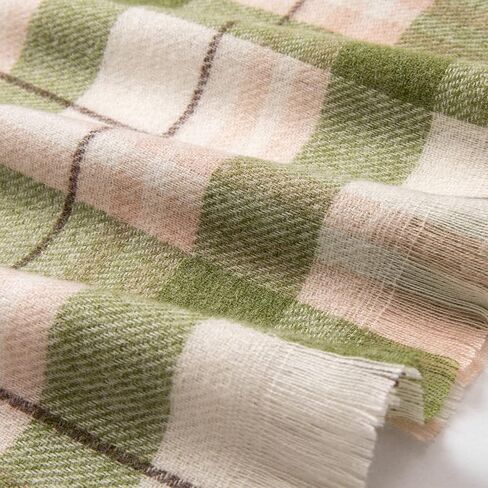 Womens Lightweight Cashmere Feel Shawls, Oversized Pashmina Warm Tartan Wraps Plaid Scarves in Saudi Arabia