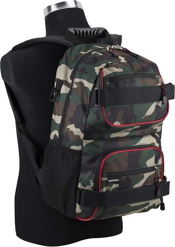 Eastsport Travel Skateboard Backpack Double Strap Laptop Bag تصميم متعدد الرياضات للرجال والنساء، أسود شامبراي in Kuwait