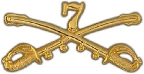 7th Cavalry Large Pin in Saudi Arabia