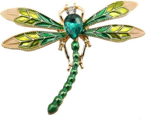 بروش على شكل يعسوب مطلي بالمينا للنساء والرجال بتصميم حشرات معدنية لحفلات الزفاف والولائم، دبابيس بروش هدايا معدنية، بدون احجار كريمة in Kuwait