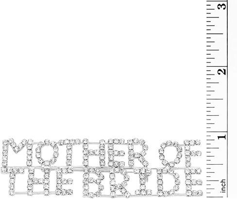 Rosemarie Collections Women's Sparkling Rhinestone Mother of The Bride and Groom Brooch Pin in Saudi Arabia