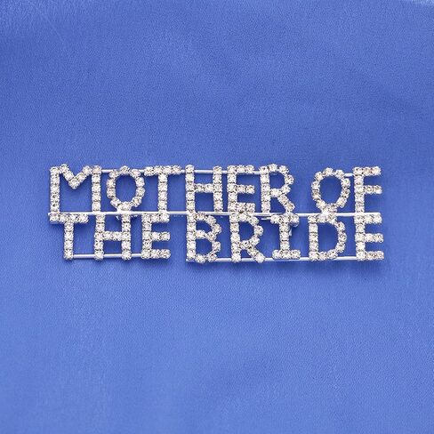 Rosemarie Collections Women's Sparkling Rhinestone Mother of The Bride and Groom Brooch Pin in Saudi Arabia