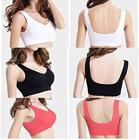 حمالة صدر رياضية بدون خياطة للسيدات، سترة علوية قصيرة، ملابس داخلية قابلة للتمدد in Saudi Arabia