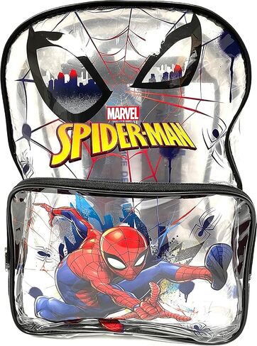 Spiderman 16'' clear pvc school backpack in Saudi Arabia
