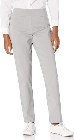 Ruby Rd. Womens Womens Mid-Rise Pull-on Straight Solar Millenium Tech Ankle PantPants in Saudi Arabia
