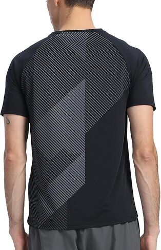 Men's Short Sleeve Quick Dry Athletic Crewneck T-Shirt Golf Tennis Running Gym Tee Tops in Kuwait