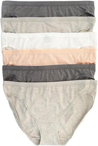 Felina Womens 6 Pack Organic Cotton Stretch Bikini in Saudi Arabia