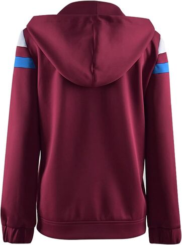 Womens Wanda Maximoff Jacket Hoodie Cosplay Costume Zip Coat Hooded Scarlet Witch Halloween Tops Jacket in Saudi Arabia