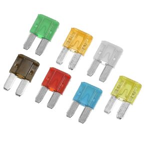 X AUTOHAUX Vehicle Marine RV Camper 14pcs Multicolor Mini Blade Fuses - Assorted Amps, Ideal for Various Vehicles