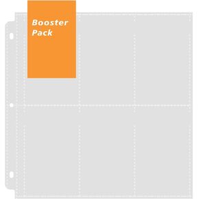 حافظة معززة، صفحة حماية مكونة من 6 جيوب متوافقة مع 3 حلقات، تناسب الحجم القياسي للرياضات MTG TCG Booster Packs Display Storage in Kuwait