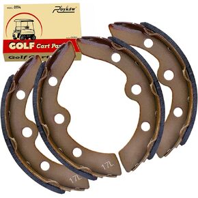 Roykaw Golf Cart Brake Pads Shoes for Club Car DS & Carryall 1981-1994 Models, Manual Adjust, Replaces OEM # 1011463, 1011296, 1011433, 1015757, 101880701, (4 Long)