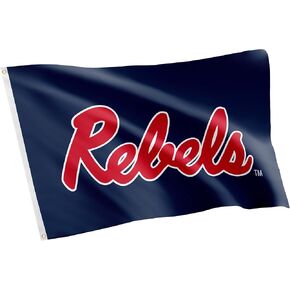 Desert Cactus University of Mississippi Flag Rebels Ole Miss U of M Flag Banners 100% Polyester Indoor Outdoor 3x5 feet Flags (Style 3)