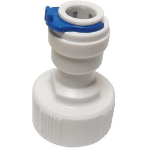 MALIDA 3/4 inch GHT Female Thread to 3/8 inch OD Quick Connect Adapter for RO Water Filter,NSF Certified Push to Connect Plastic Tube Fittings. （Pack 10）