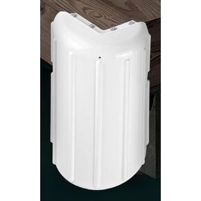Corner Dock Bumper Fender, Inflatable Dock Protection,Marine Corner Dock Fender Bumper,Boat Dock Corner Bumpers for Docking, Soft UV-Resistant Vinyl Dock Bumpers,Mounting Hardware Included,8"x15"