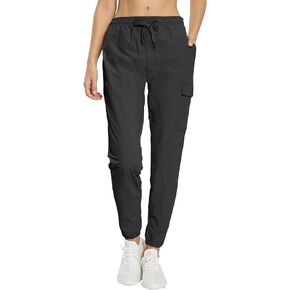 MOURCE Womens Cargo Joggers Pants Elastic Waist Lightweight Quick Dry Casual Pants