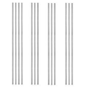 12 Pcs 304 Stainless Steel Round Rod,Phiowocx 1/8" x 12" Metal Solid Shaft Rods Bar,Smooth Steel Rods for DIY Craft Model,Industry,Metal Working Hobbies-Plane/Ship Model(3 x 305mm)