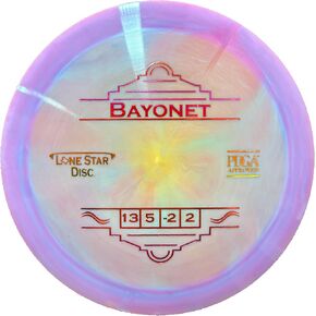 Lone Star Disc Bravo Bayonet | Slightly Stable Disc Golf Distance Driver | Durable & Smooth Premium Plastic | Maximum Distance Driver | Colors May Vary