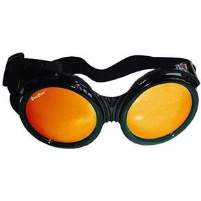ArcOne The Fly Safety Goggles - Full Coverage Round Lens (Smoke Lens with Yellow/Orange Mirror Finish)
