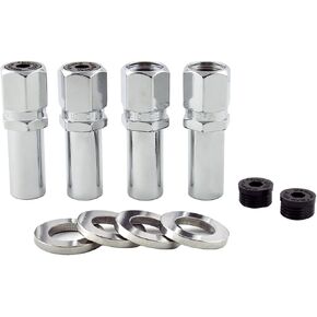 MCGARD 63001 Chrome Racing 1.365" Shank Style Lug Nut Set (7/16" - 20 Thread Size) - Set of 4