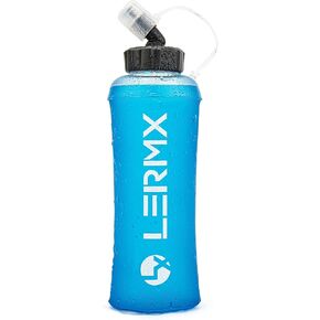 LERMX Quick Grip Chill 22 oz / 650ml TPU soft Flask Water Bottle Hydration Pack BPA-Free Running Flask for Hydration Pack, for Running Hiking Cycling Climbing-1PCS