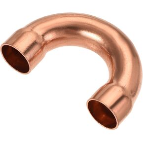 MECCANIXITY 180 Degree Return Bend Copper Fitting Welded Elbow Connection, 3/4 Inch ID for HVAC Refrigeration