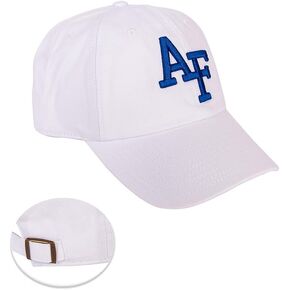 Desert Cactus United States Air Force Academy US Baseball Hat Fightin Falcons USAFA Brimmed Embroirderd Cap Adjustable Cloth Strap Adult (Style C) White