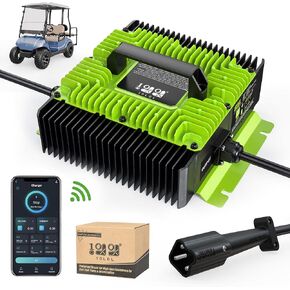 10L0L 18 AMP 48 Volt Golf Cart Battery Charger for Yamaha G29 & Drive 2, Newest Battery Repair Smart Charger with Trickle Charge for Lead Acid/Maintenance Free/Lithium Batteries