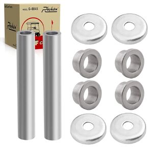 Roykaw G22/G29 King pin and Bushings Kit Includes Steering Knuckle Outer Cover, Spindle Tube Spacer for Gas & Electric Golf Cart, Replaces OEM # 2NL-23448-00-00, 90381-17067-00, 2NL-23517-00-00