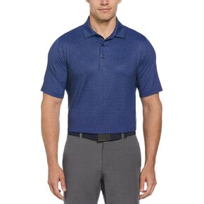 Callaway Men's Chevron Foulard Print Golf Polo, Sun Protection, Stretch Recycled Fabric, Athletic Collared Shirts