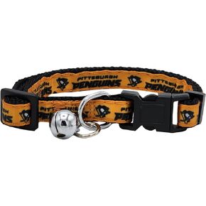 Pets First NHL Boston Bruins CAT Collar Adjustable Break-Away Collar for Cats with Licensed Team Name & Logo. Cute & Fashionable Hockey Sports Cat Collar with Metal Jingle Bell (BRU-5010)