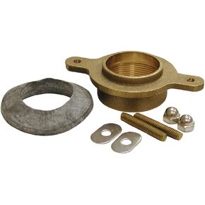 Jones Stephens F10005 2 IPS X 4-1/2 Brass Urinal Flange Kit - N/A