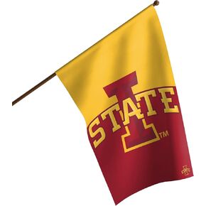 FOCO NCAA Iowa State Cyclones Unisex Double Sided 40' x 28' Team Logo Vertical Flag, Vertical 40' x 28', One Size