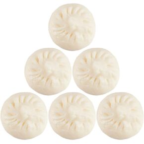 Alasum 5 Pcs Artificial Dumpling Fake Steamed Stuffed Bun Simulation Lifelike Chinese Food Model for Home Kitchen Party Display Decoration Prop